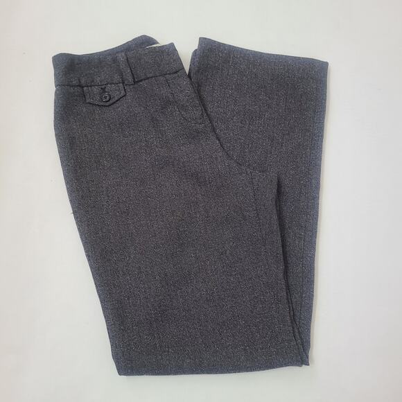 Jones New York Womens Pants Slacks Heathered Black Grey Sz 6 - Picture 6 of 10